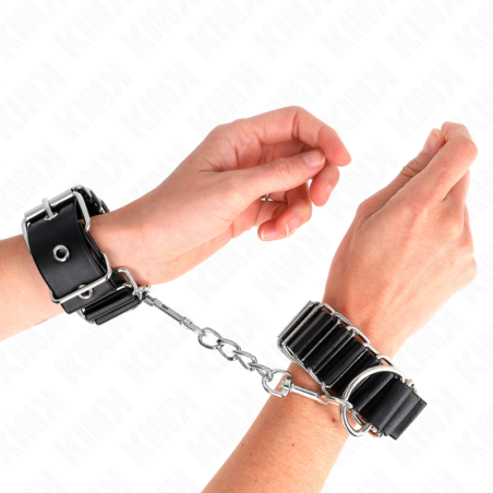 KINK - MUÑEQUERAS FINAS EN FORMA DE BISAGRA NEGRO AJUSTABLE 16-22 CM X 3.5 CM KINK WRIST RESTRAINT