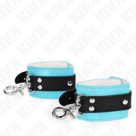 KINK - MUÑEQUERAS CON CIERRE PREMIUM NEGRO / AZUL AJUSTABLE 21-28 CM X 5.5 CM KINK WRIST RESTRAINT