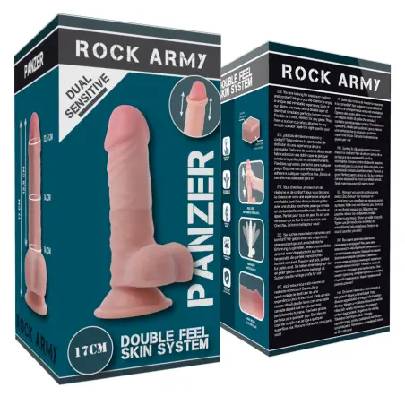 Dual Density Panzer Dildo Realista 17 cm Ø 4.46 cm