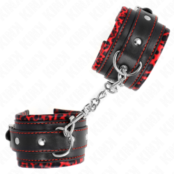 KINK - MUÑEQUERAS FORRADAS ROJO / NEGRO AJUSTABLE 17-29 CM X 6 CM KINK WRIST RESTRAINT 2