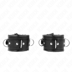 KINK - MUÑEQUERAS ESTILO HEAVY FORRO NEGRO AJUSTABLE 20-30 CM X 6 CM KINK WRIST RESTRAINT