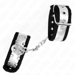 KINK - MUÑEQUERAS FINAS NEGRO / PLATEADO 30 X 4 CM KINK WRIST RESTRAINT 2
