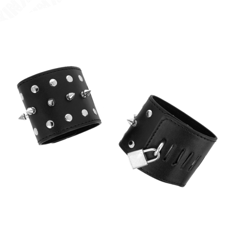 KINK - MUÑEQUERAS ESTILO PUNK CON PINCHOS 25 X 6 CM KINK WRIST RESTRAINT