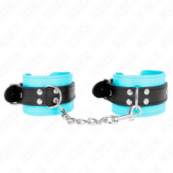 KINK - MUÑEQUERAS CON GANCHO FORRO AZUL AJUSTABLE 20-28 CM X 5.5 CM KINK WRIST RESTRAINT
