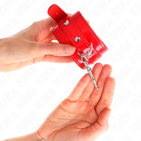 KINK - MUÑEQUERAS CON TACHUELAS ROJO AJUSTABLE 23-33 CM KINK WRIST RESTRAINT