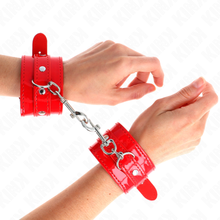 KINK - MUÑEQUERAS CON TACHUELAS ROJO AJUSTABLE 23-33 CM KINK WRIST RESTRAINT