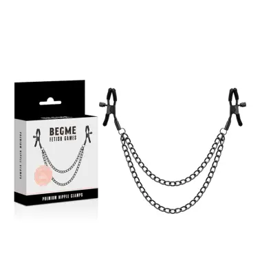 Red Edition Pinzas Pezones con Cadena - BDSM | Begme
