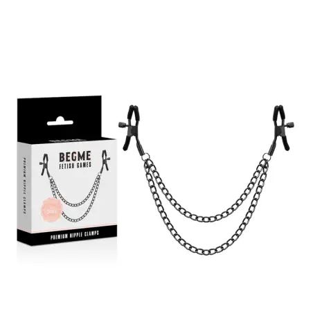 Red Edition Pinzas Pezones con Cadena - BDSM | Begme