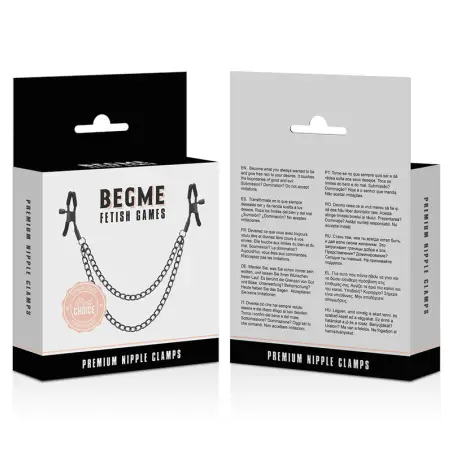 Red Edition Pinzas Pezones con Cadena - BDSM | Begme