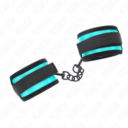 KINK - MUÑEQUERAS NEGRO-AZUL AJUSTABLE 18-32 CM X 5 CM KINK WRIST RESTRAINT 2
