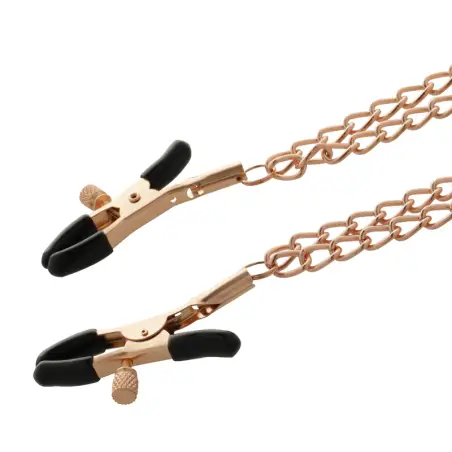 Fantasy Pinzas Metalicas Pezones con Cadena - BDSM