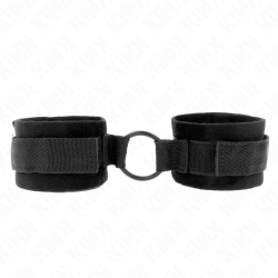 KINK - MUÑEQUERAS 25 CM PARA PRINCIPIANTES CON ANILLA 4 CM NEGRO AJUSTABLE 15-25 CM KINK WRIST RESTRAINT