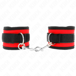 KINK - MUÑEQUERAS NYLON ROJO-NEGRO MODELO 2 AJUSTABLE 18-35 CM X 6 CM KINK WRIST RESTRAINT
