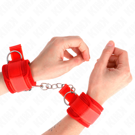 KINK - MUÑEQUERAS NEOPRENO ROJO 42 X 5 CM KINK WRIST RESTRAINT