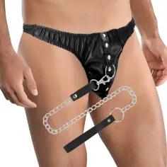 DARKNESS - TANGA DE SUMISIÓN CON CADENA METAL 2