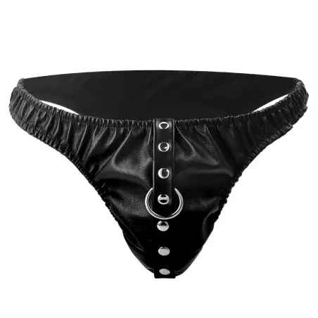 Tanga de Sumisión con Cadena Metal - Vegano | Darkness