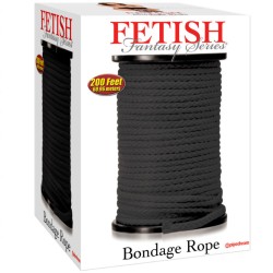 FETISH FANTASY SERIES - SERIES BONDAGE CUERDA SEDA NEGRO 60.96 METROS FETISH FANTASY SERIES 2