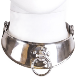 METAL HARD - COLLAR RESTRINGIDOR CON ANILLA METAL HARD