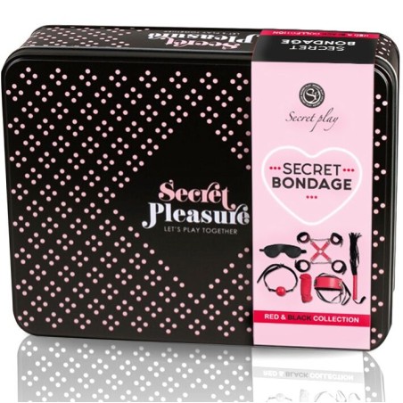 SECRETPLAY - BDSM SET 6 PIEZAS RED COLLECTION SECRETPLAY 100% FETISH
