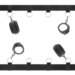 FETISH SUBMISSIVE - SET ATADURAS CAMA LUXURY CON FORRO DE NEOPRENO FETISH SUBMISSIVE BONDAGE 2