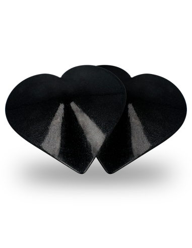 COQUETTE CHIC DESIRE - CUBRE PEZONES METAL CORAZONES NEGROS 
