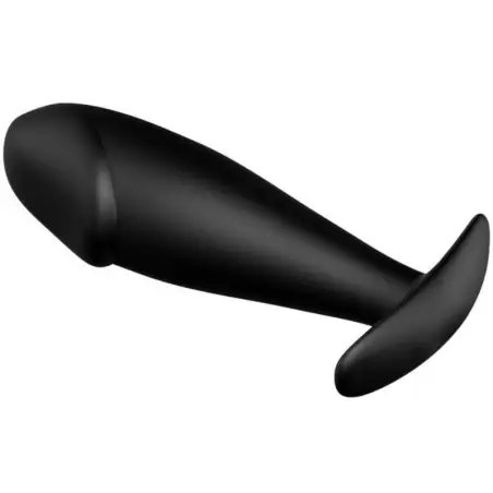 Plug Anal Silicona Forma Pene Negro | Pretty Love