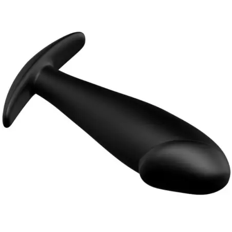 Plug Anal Silicona Forma Pene Negro | Pretty Love