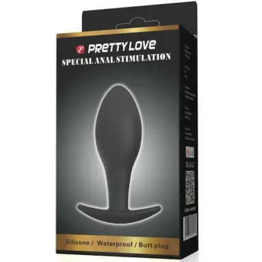 Plug Anal Silicona Ancla 8.5 cm Negro | Pretty Love