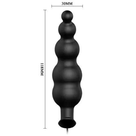 Plug Anal Silicona Estimulación Extra y 12 Modos Vibración