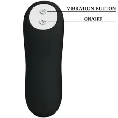 Plug Anal Silicona Estimulación Extra y 12 Modos Vibración