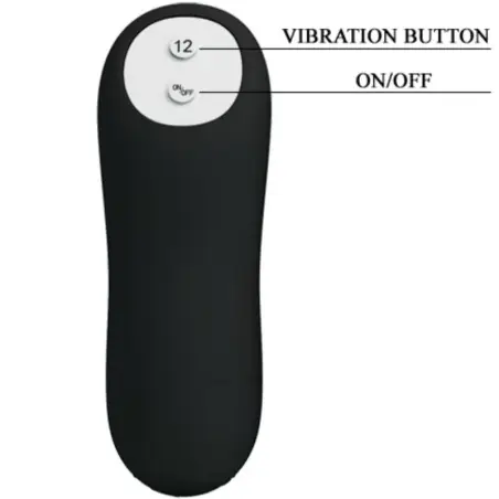 Plug Anal Silicona Estimulación Extra y 12 Modos Vibración