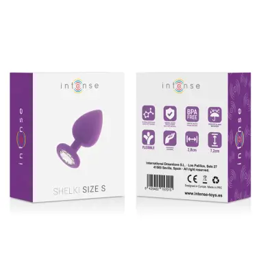 Shelki S Plug Anal Lila - Silicona Suave | Intense