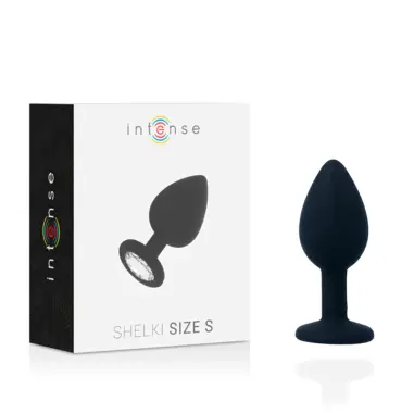 Shelki S Plug Anal Negro - Silicona Suave | Intense
