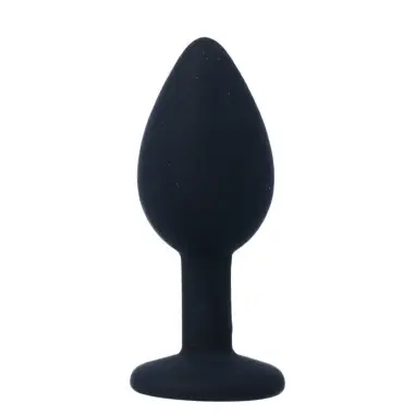 Shelki S Plug Anal Negro - Silicona Suave | Intense