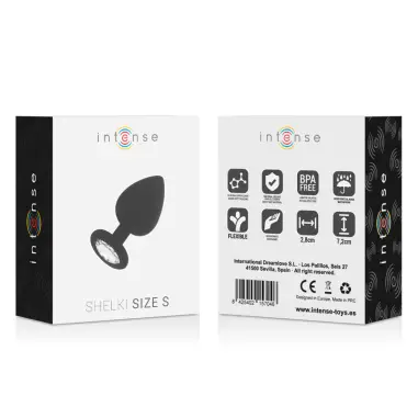 Shelki S Plug Anal Negro - Silicona Suave | Intense