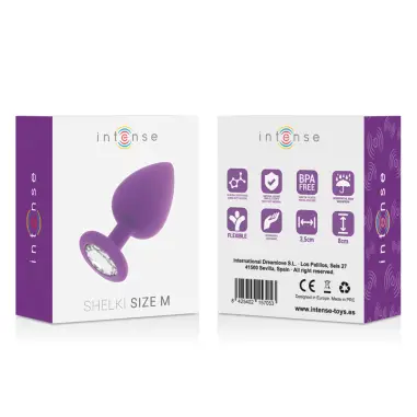 Shelki M Plug Anal Lila - Silicona Suave | Intense