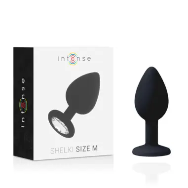 Shelki M Plug Anal Negro - Silicona Suave | Intense