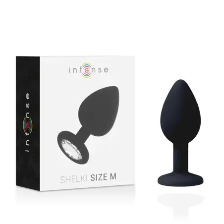 Shelki M Plug Anal Negro - Silicona Suave | Intense