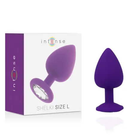 Shelki L Plug Anal Lila - Silicona Suave | Intense