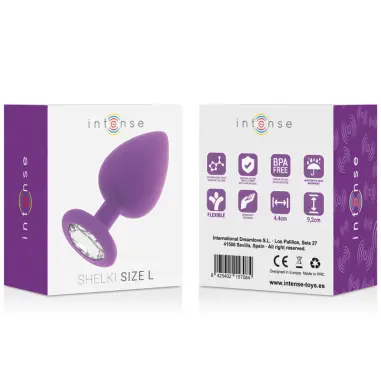 Shelki L Plug Anal Lila - Silicona Suave | Intense
