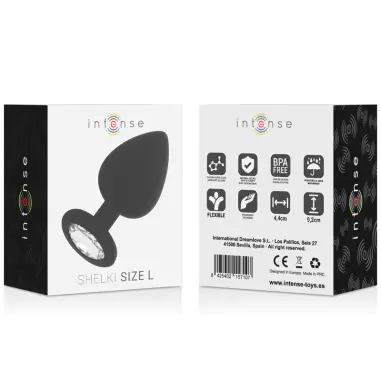 Shelki L Plug Anal Negro - Silicona Suave | Intense