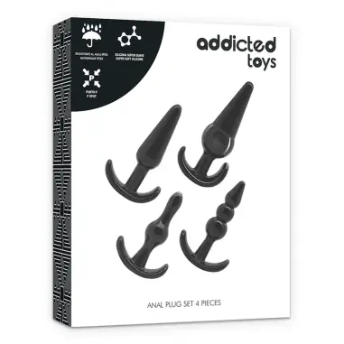 Set 4 Plugs Anales - Envío Discreto | Addicted Toys