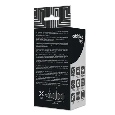 Anal Sexual Plug 13.6 cm Negro | Addicted Toys