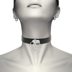 COQUETTE CHIC DESIRE - CHOKER CUERO VEGANO DOBLE ANILLA COQUETTE ACCESSORIES 2