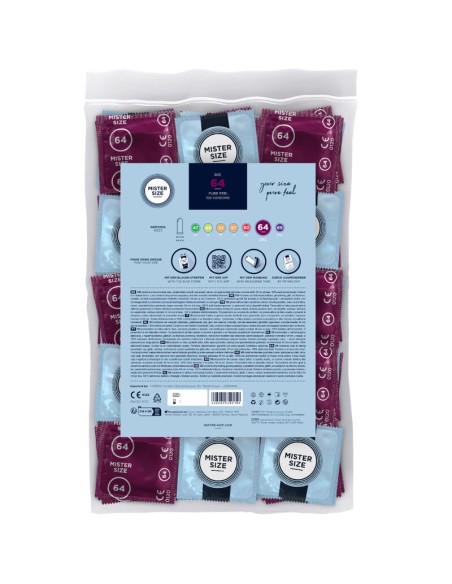 MISTER SIZE - PRESERVATIVOS TALLA XXL 64 MM (100 UNIDADES) 