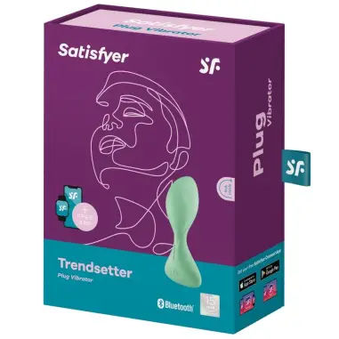 Trendsetter Plug Vibrador APP Verde - 12 Modos | Satisfyer