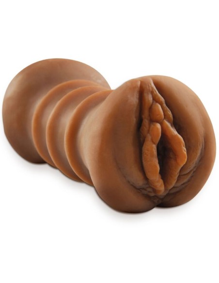 FETISH FANTASY EXTREME - MASTURBADOR REALÍSTICO DOBLE ENTRADA VAGINA & ANO MARRÓN 