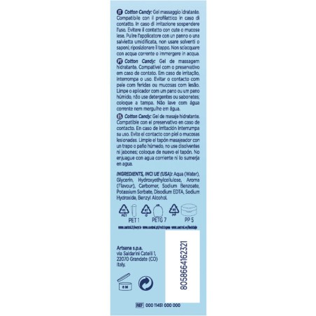 CONTROL - MASAJE GEL 3 EN 1 ALGODÓN DE AZÚCAR 200 ML CONTROL LUBES