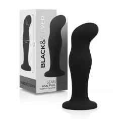 BLACK&SILVER - SEAN PLUG ANAL SILICONA PREMIUM NEGRO 2