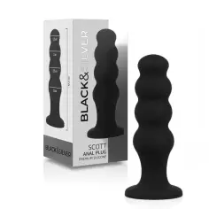 BLACK&SILVER - SCOTT PLUG ANAL SILICONA PREMIUM NEGRO 2